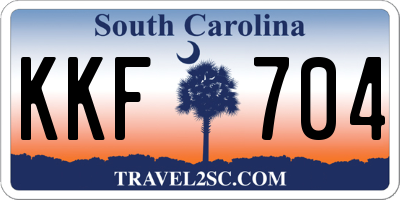 SC license plate KKF704