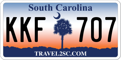 SC license plate KKF707