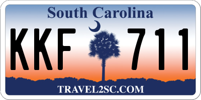 SC license plate KKF711