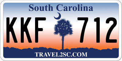 SC license plate KKF712