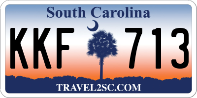 SC license plate KKF713