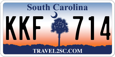 SC license plate KKF714