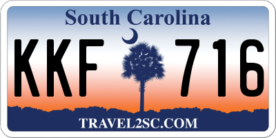 SC license plate KKF716