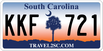 SC license plate KKF721