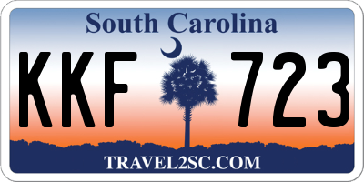 SC license plate KKF723