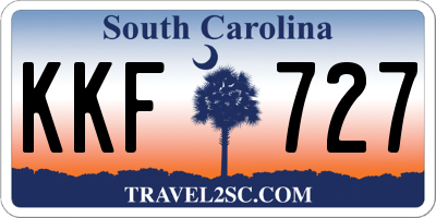 SC license plate KKF727