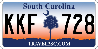 SC license plate KKF728