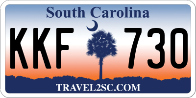 SC license plate KKF730