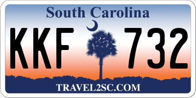 SC license plate KKF732