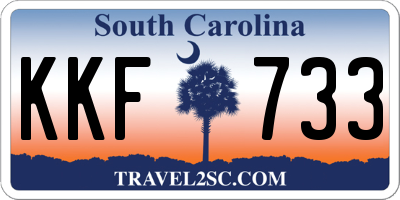 SC license plate KKF733