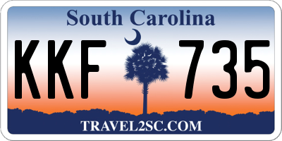SC license plate KKF735