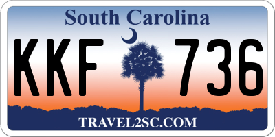 SC license plate KKF736