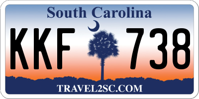 SC license plate KKF738