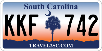SC license plate KKF742