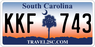 SC license plate KKF743