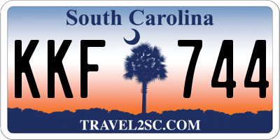 SC license plate KKF744