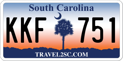 SC license plate KKF751