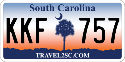 SC license plate KKF757