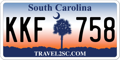 SC license plate KKF758