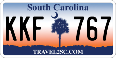 SC license plate KKF767