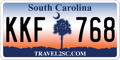 SC license plate KKF768