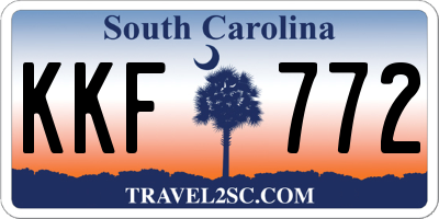 SC license plate KKF772