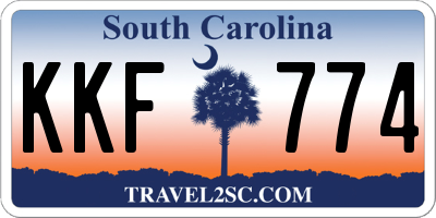 SC license plate KKF774
