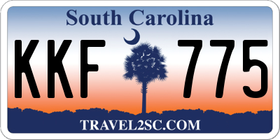 SC license plate KKF775