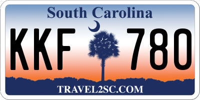 SC license plate KKF780