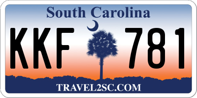 SC license plate KKF781