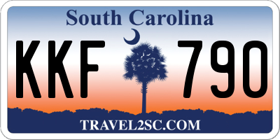 SC license plate KKF790