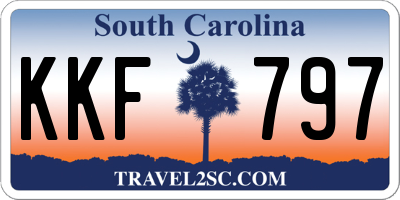 SC license plate KKF797