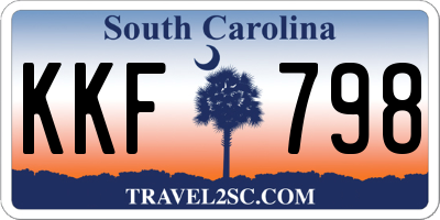 SC license plate KKF798