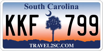 SC license plate KKF799