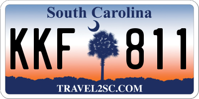 SC license plate KKF811