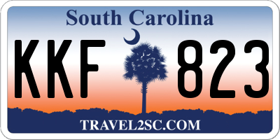 SC license plate KKF823