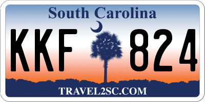 SC license plate KKF824