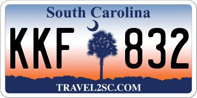 SC license plate KKF832