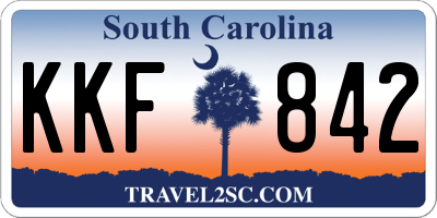 SC license plate KKF842