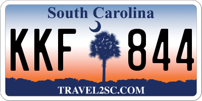 SC license plate KKF844