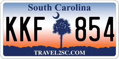 SC license plate KKF854