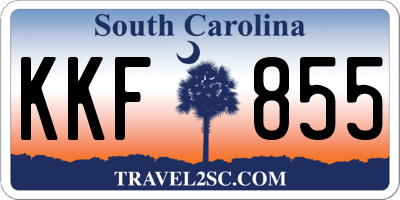 SC license plate KKF855