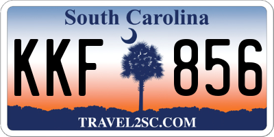 SC license plate KKF856