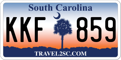SC license plate KKF859