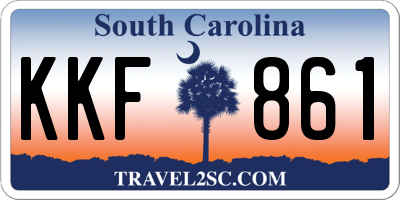 SC license plate KKF861