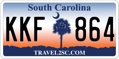 SC license plate KKF864