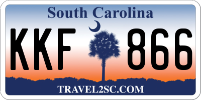 SC license plate KKF866