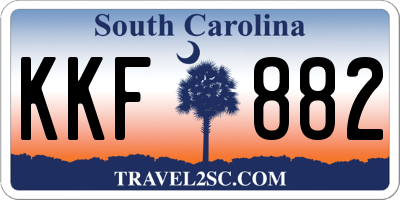 SC license plate KKF882