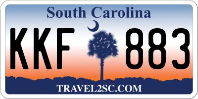SC license plate KKF883