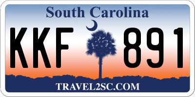 SC license plate KKF891